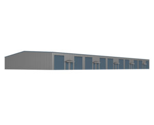 100x200 Metal Building System with Components